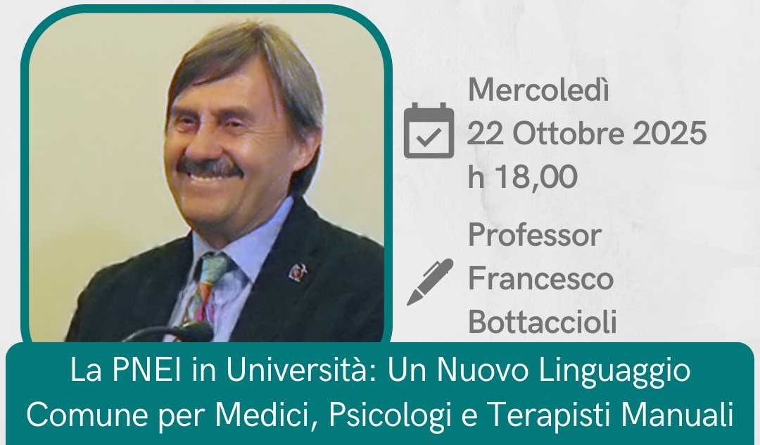 Webinar Mibes - Bottaccioli orizzontale 2 La PNEI in Università: Un Nuovo Linguaggio Comune per Medici, Psicologi e Terapisti Manuali Bottaccioli webinar