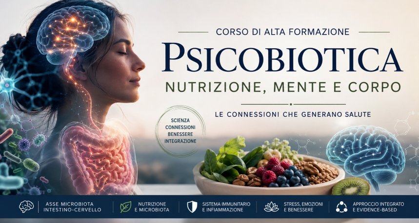 Corso di Alta Formazione in Psicobiotica Nutrizione, Mente e Corpo Le connessioni che generano salute on-demand