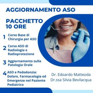 Pacchetto Aggiornamento ASO 10 ore - Pacchetto Aggiornamento ASO 10 ore - Chirurgia, Radiologia, Patologia e Dolore Pediatrico
